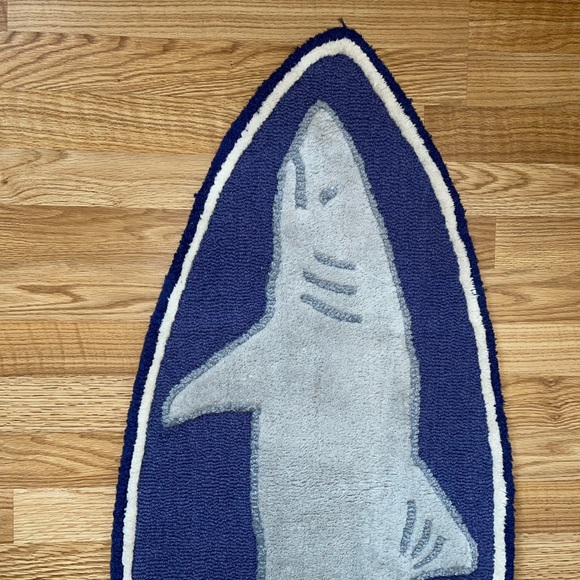 PBK-wool shark rug-gently used - Picture 9 of 11